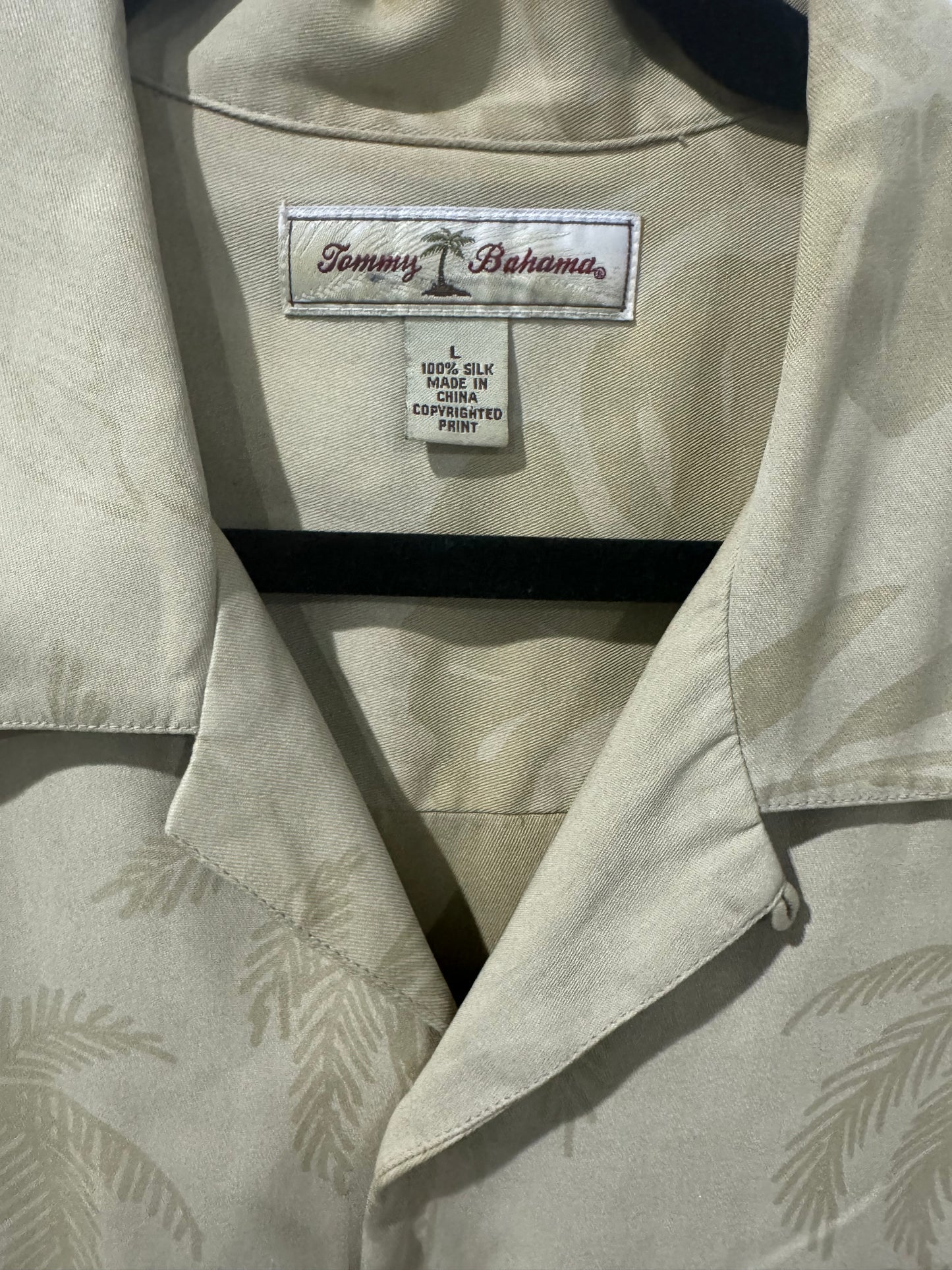 Silk Tropical shirt Beige