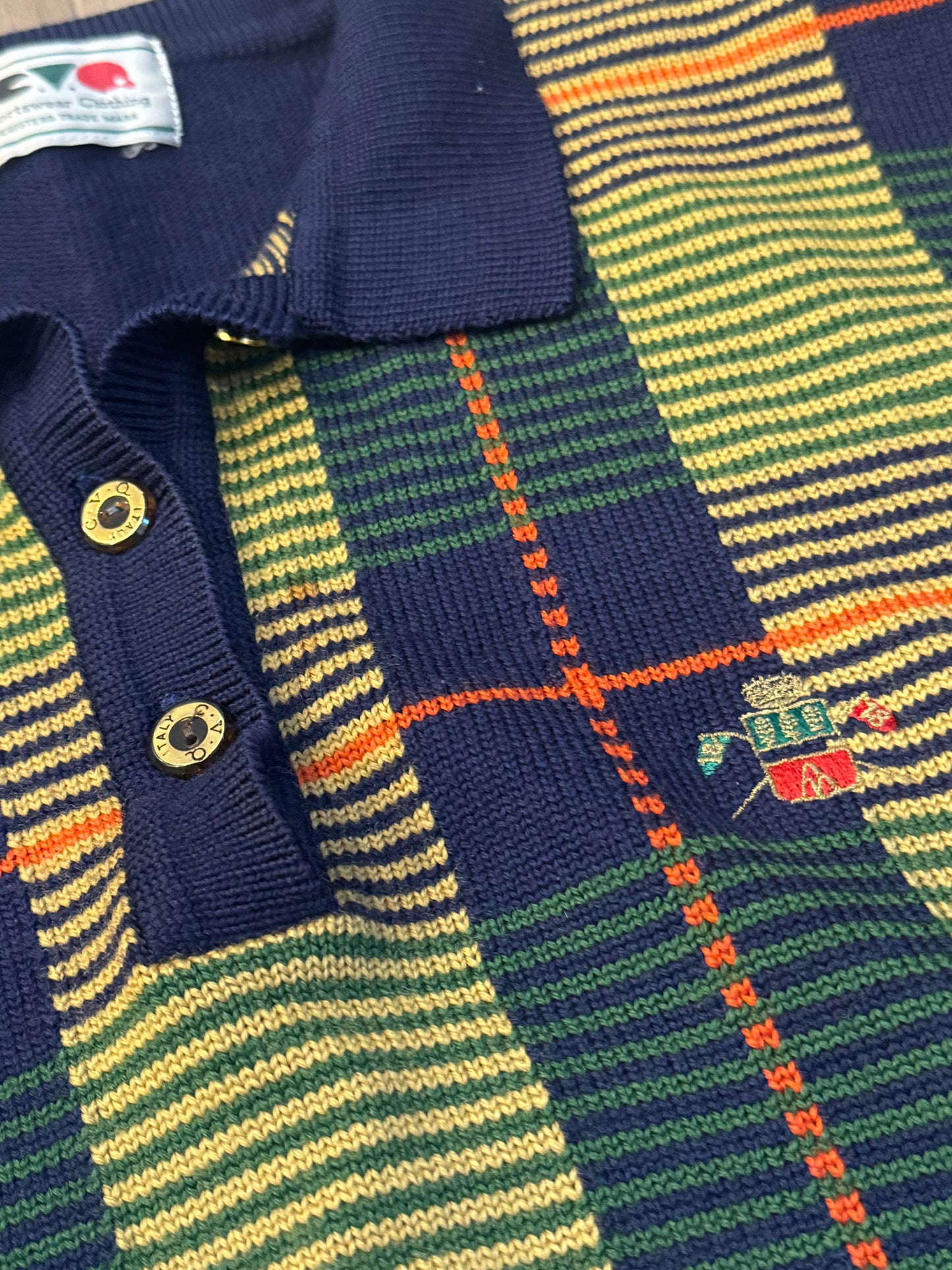 Vintage Italian 1/4 Button Sweater