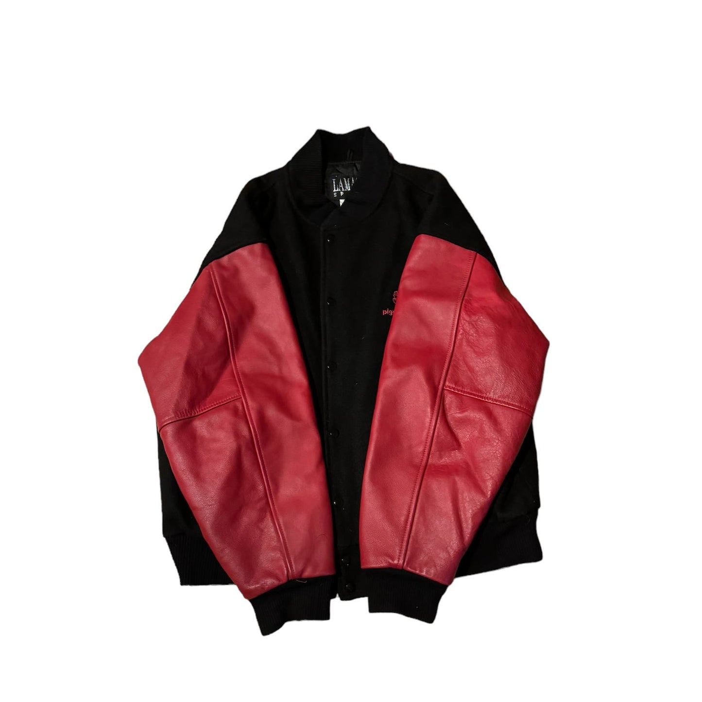 Vintage Piggly Wiggly Wool and Leather Varsity