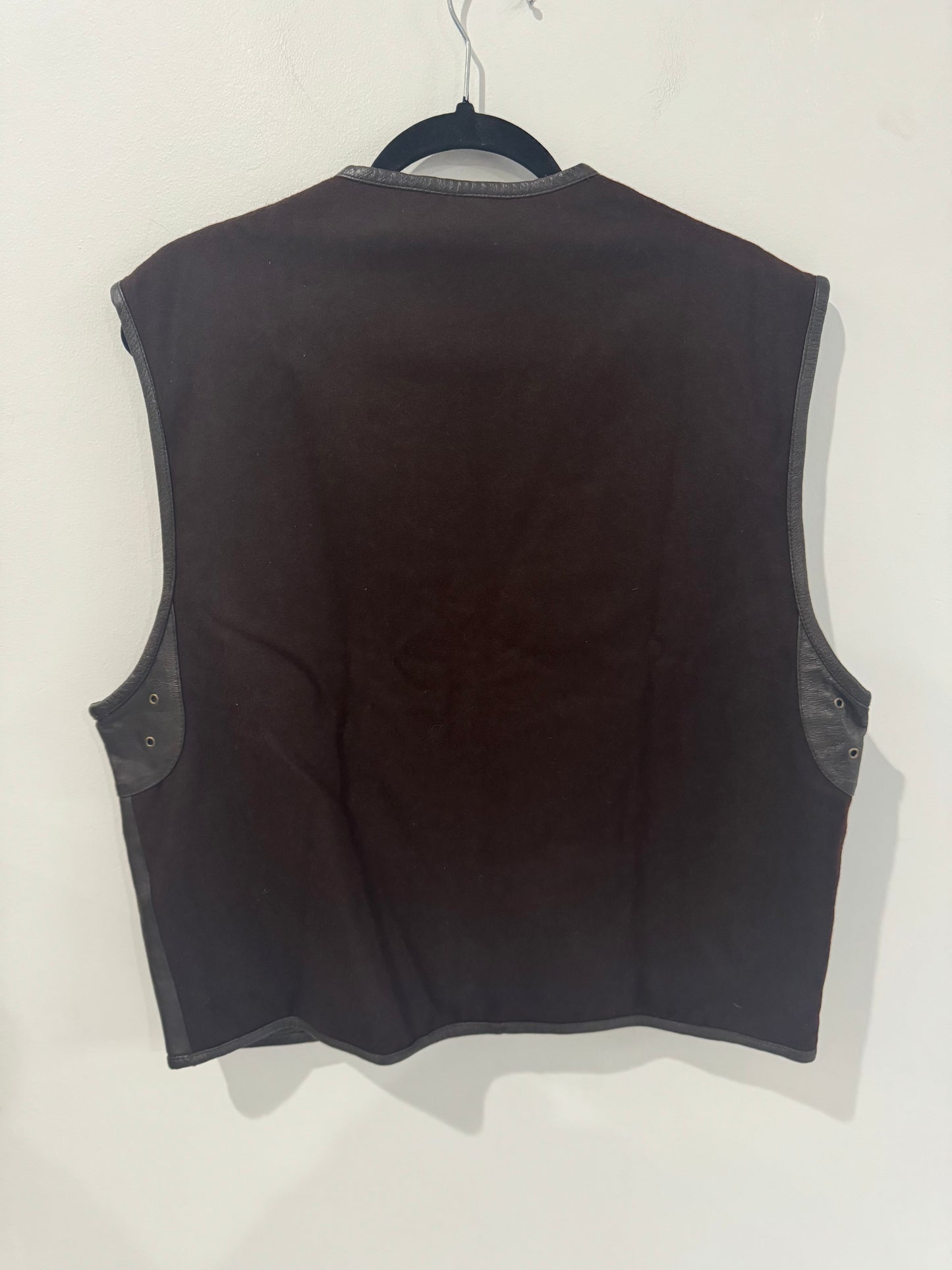 Brown City Streets Leather Vest