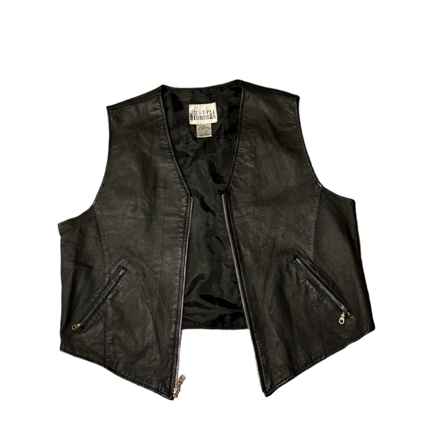 Vintage Leather Vest Great Condition