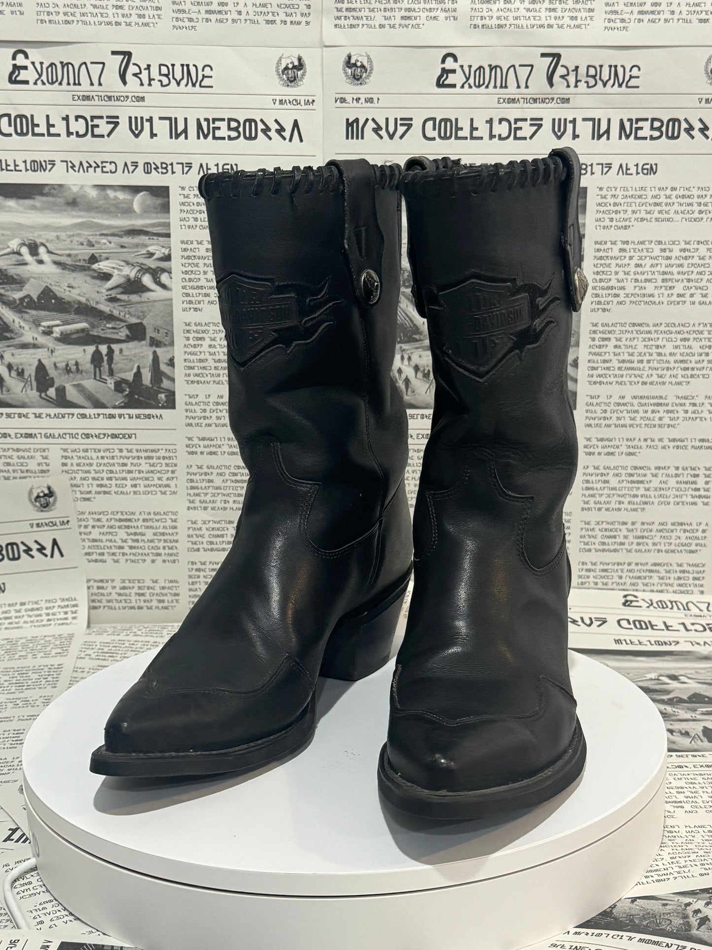 Embossed Harley Boots