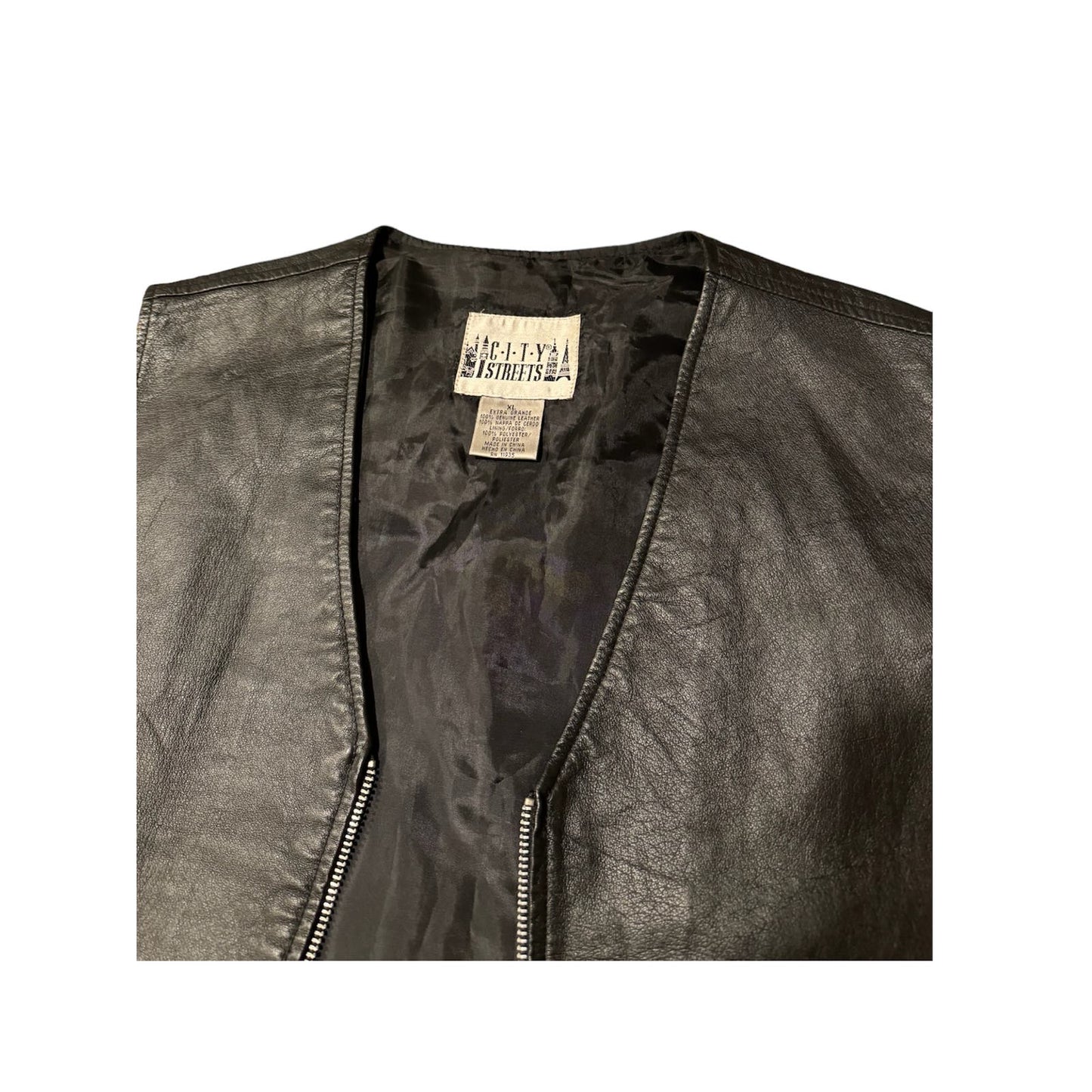 Vintage Leather Vest Great Condition
