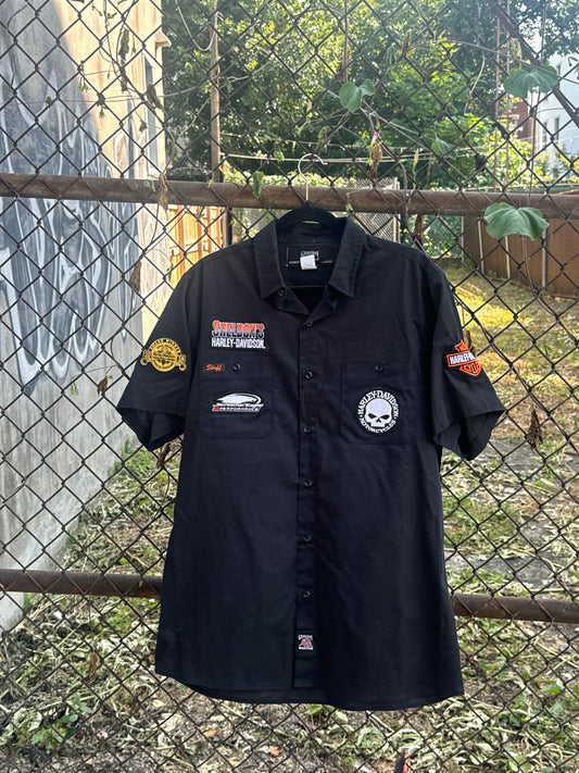 Harley Davidson Patch Button Up