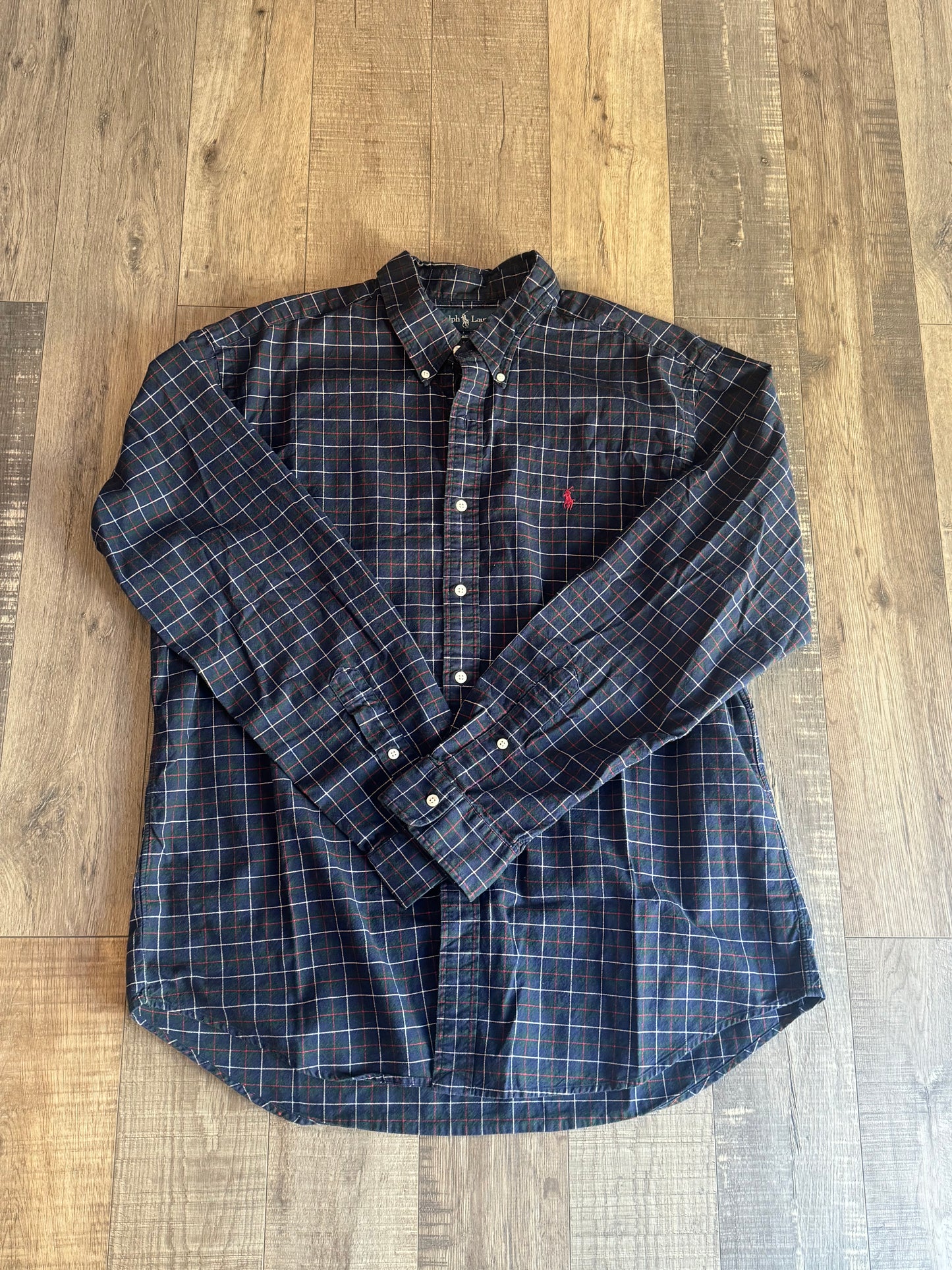 Polo Ralph Lauren Plaid Button Up Blue