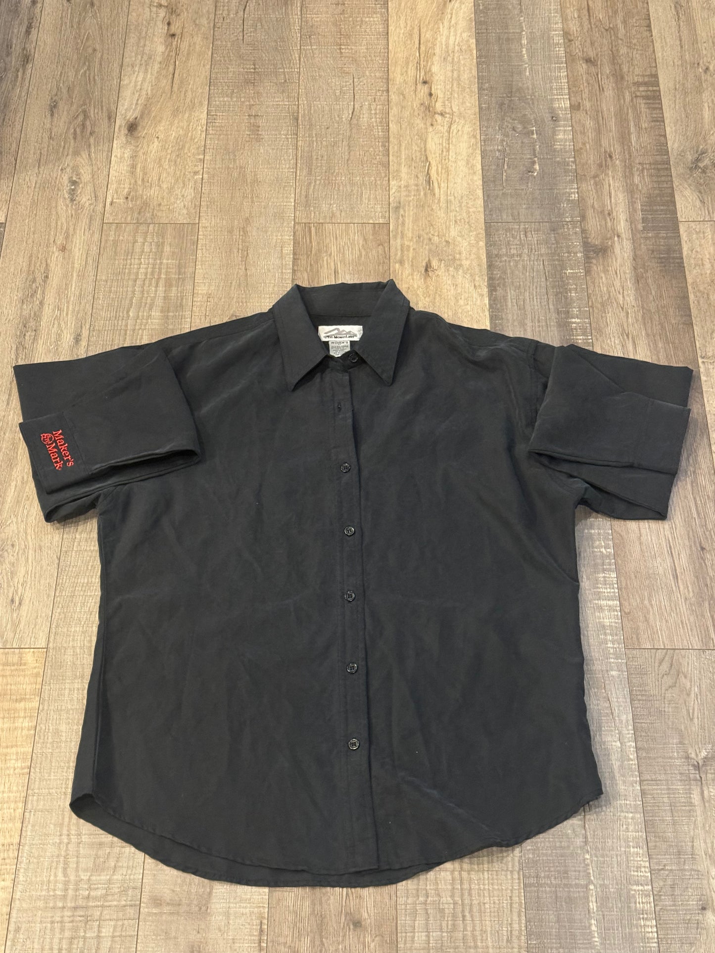 Makers Mark Embroidered Button Up