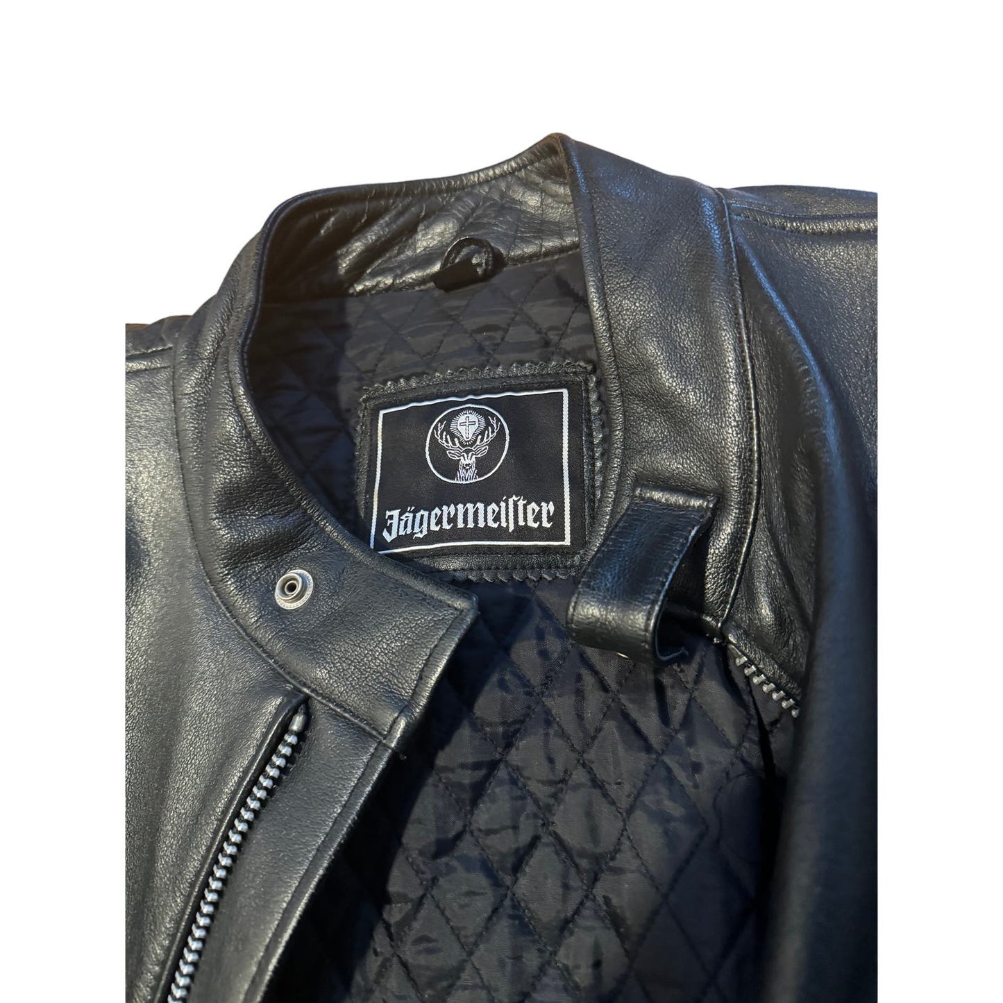 Vintage Jagermeister Leather Jacket Size XL