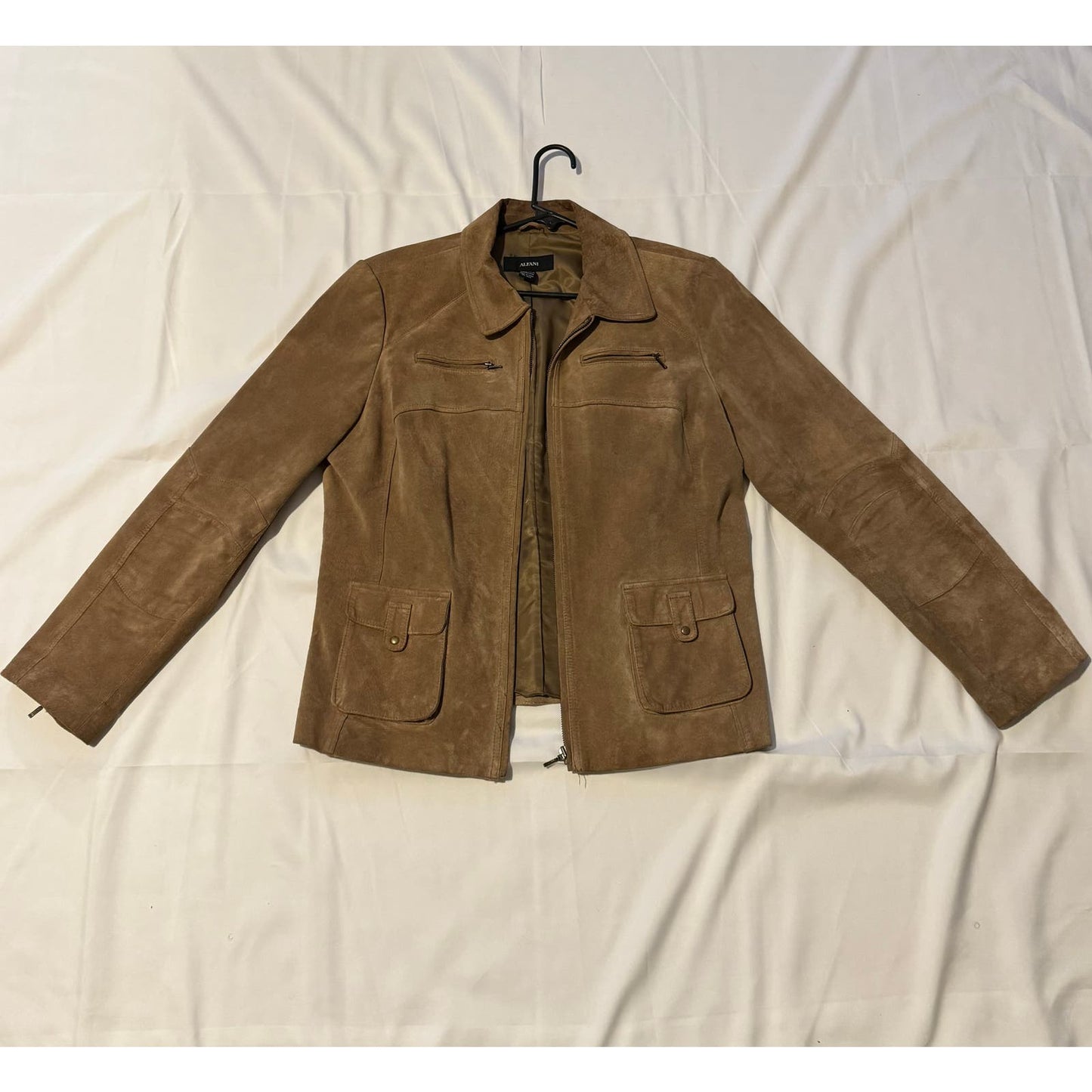 Vintage Alfani Genuine Suede Jacket Size XL