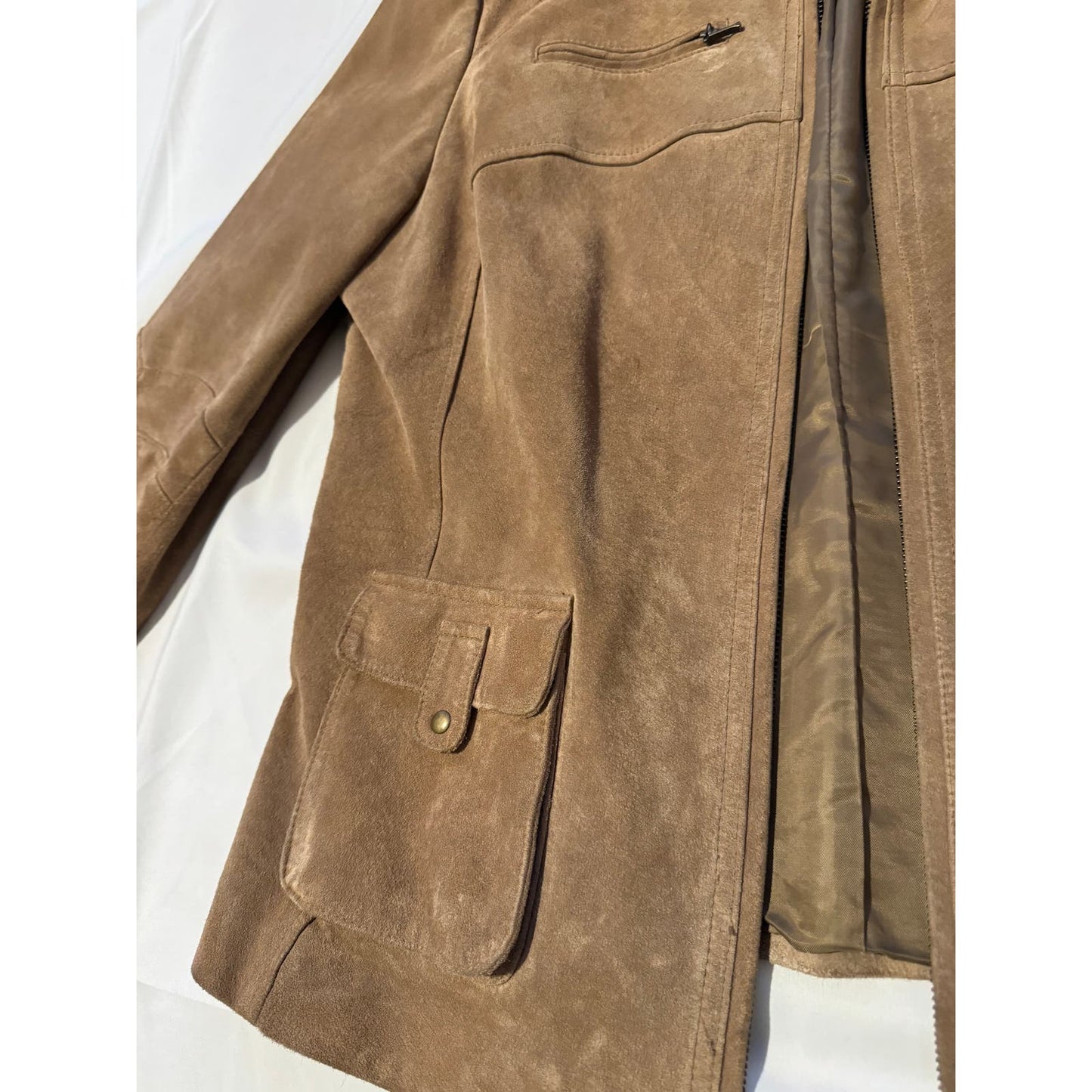 Vintage Alfani Genuine Suede Jacket Size XL