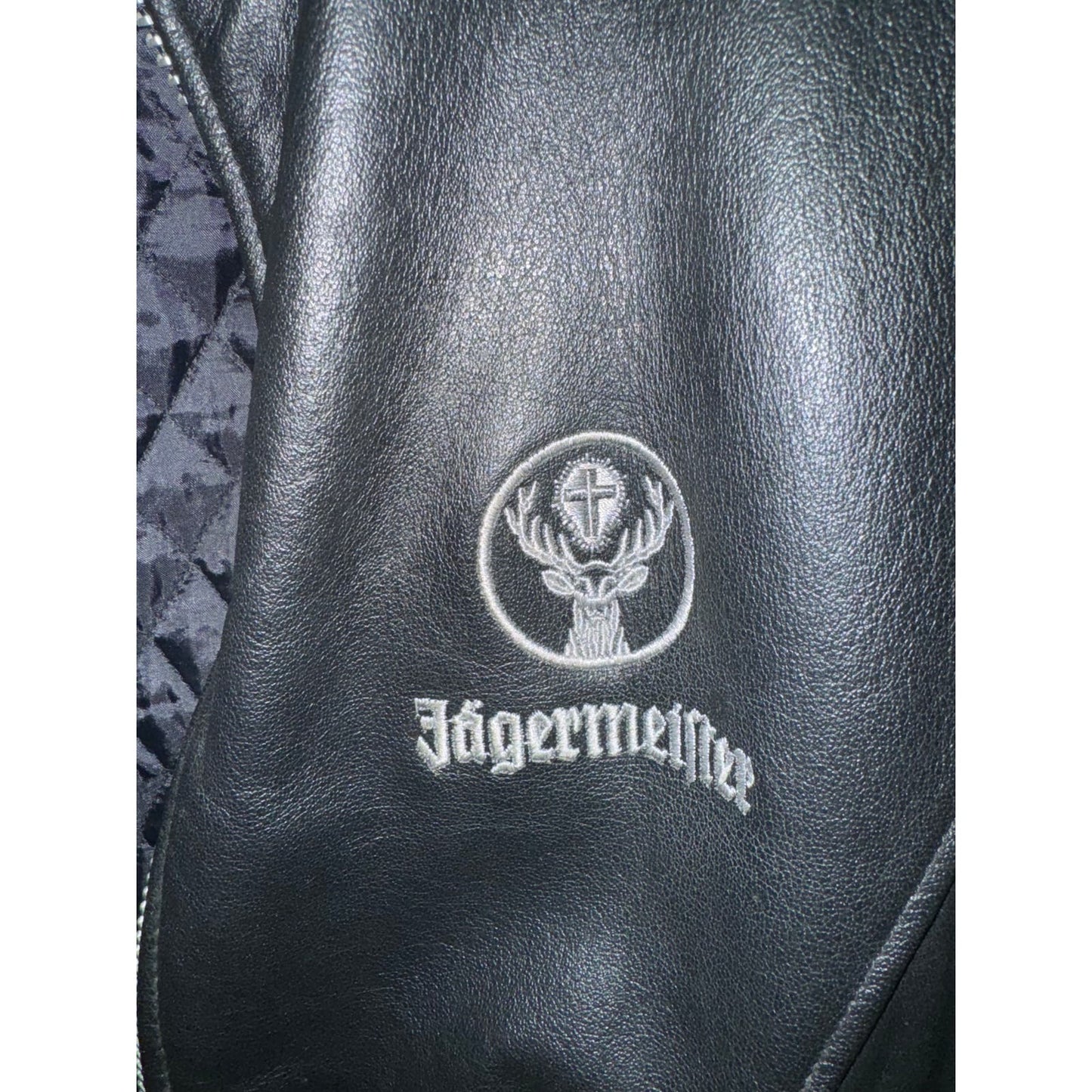 Vintage Jagermeister Leather Jacket Size XL