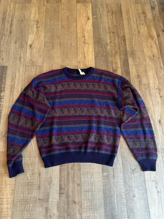 Vintage Pullover Sweater Striped