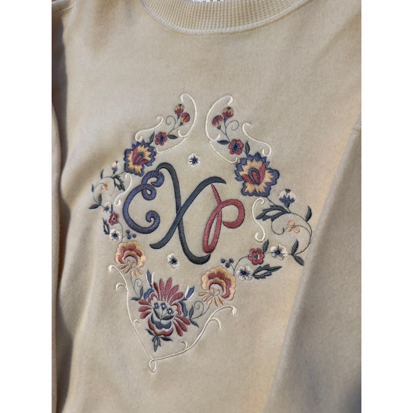 Embroidered Soft to touch Pullover Sweater