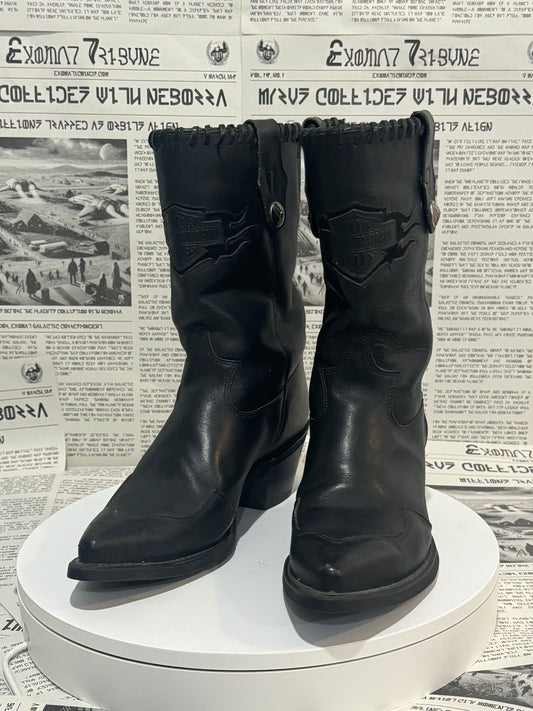 Embossed Harley Boots
