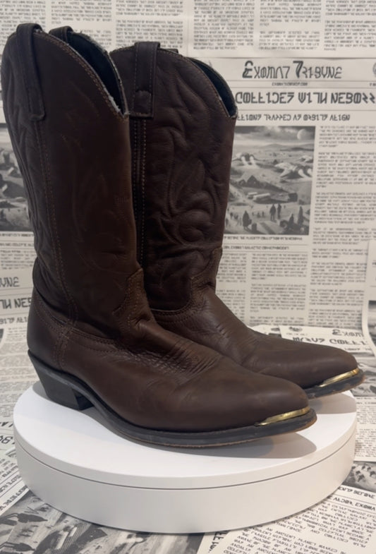 Men’s Brown Leather Cowboy Boots
