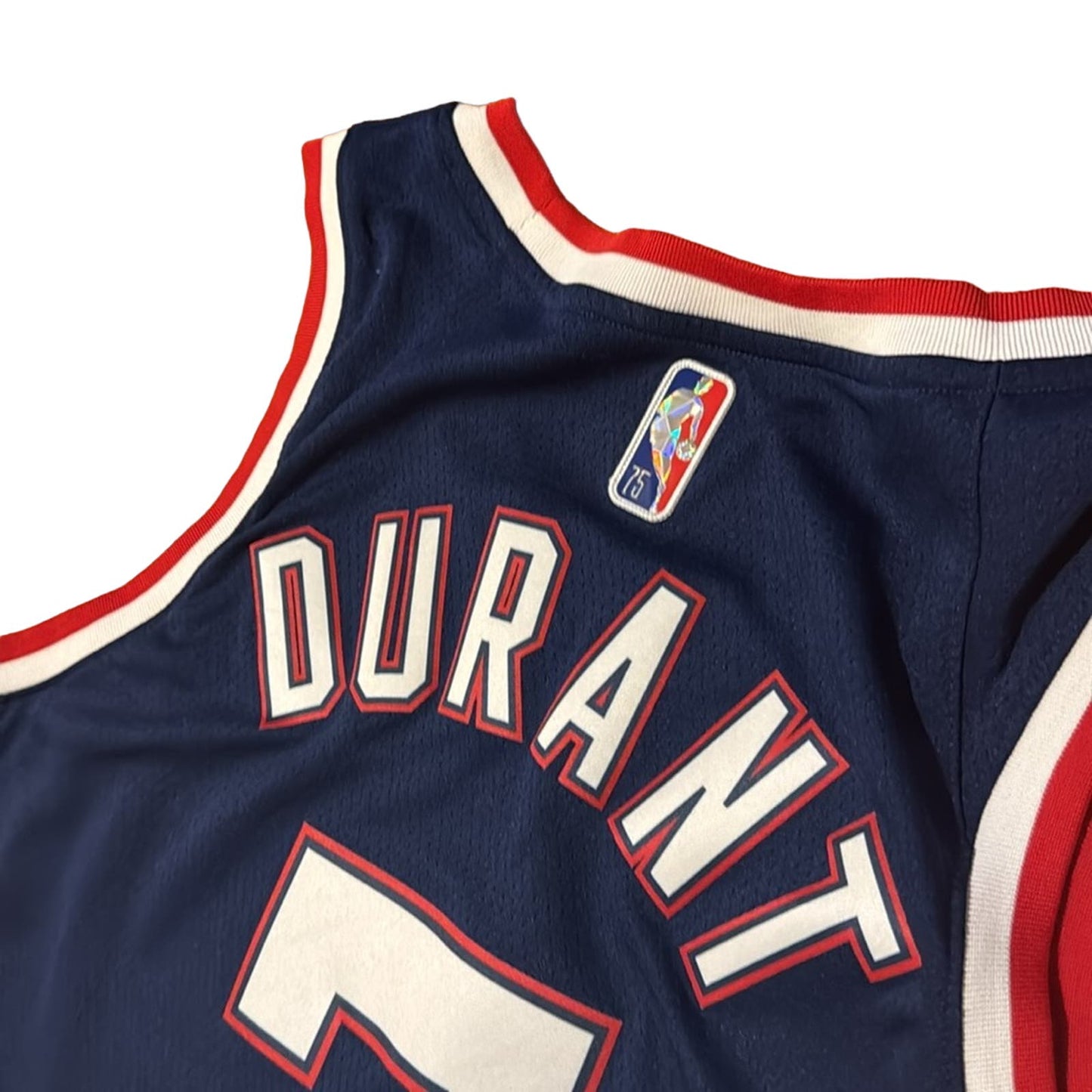 Kevin Durant NBA 75 Jersey Size L Nike Dri fit. NJ Nets