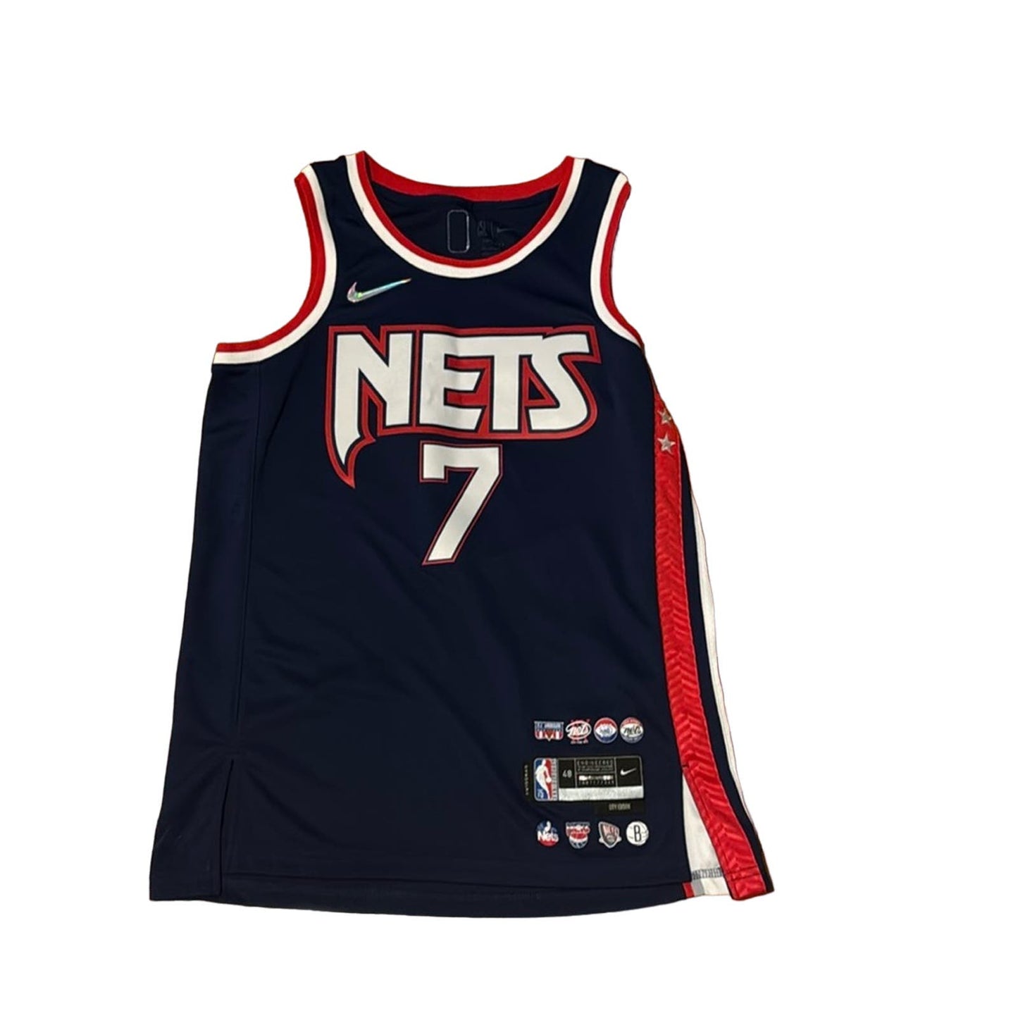 Kevin Durant NBA 75 Jersey Size L Nike Dri fit. NJ Nets